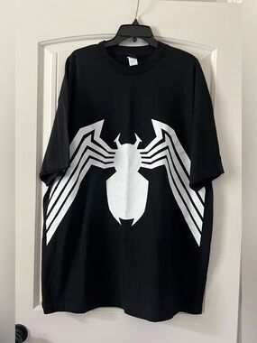 Vintage Mad Engine Marvel Venom Spider-Man XXL T-Shirt Black White Cotton